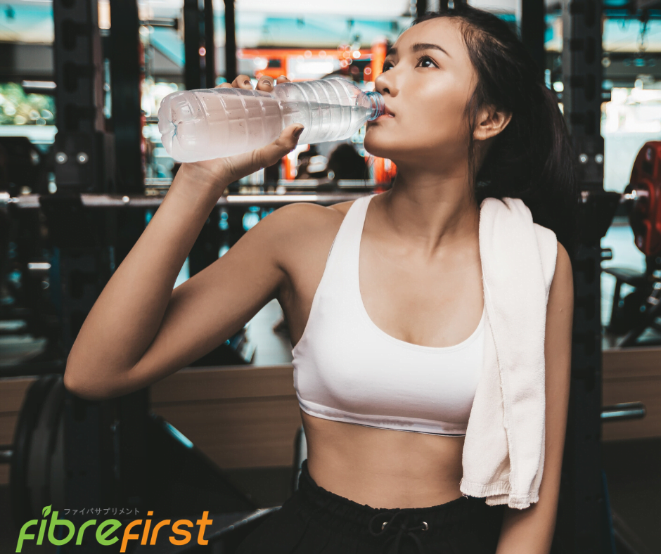 Water helps flush out toxins from the colon