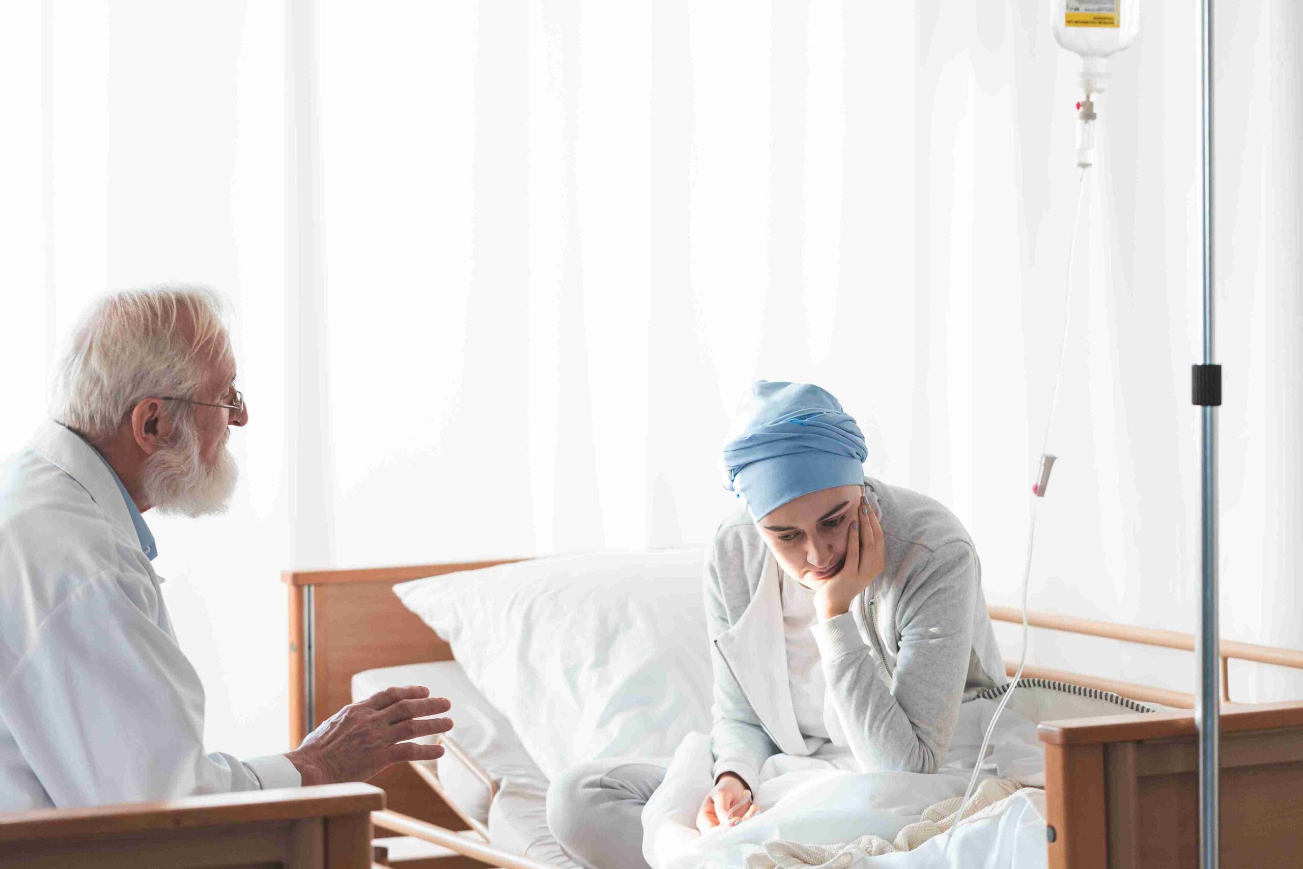 problematic patient speaking with her doctor