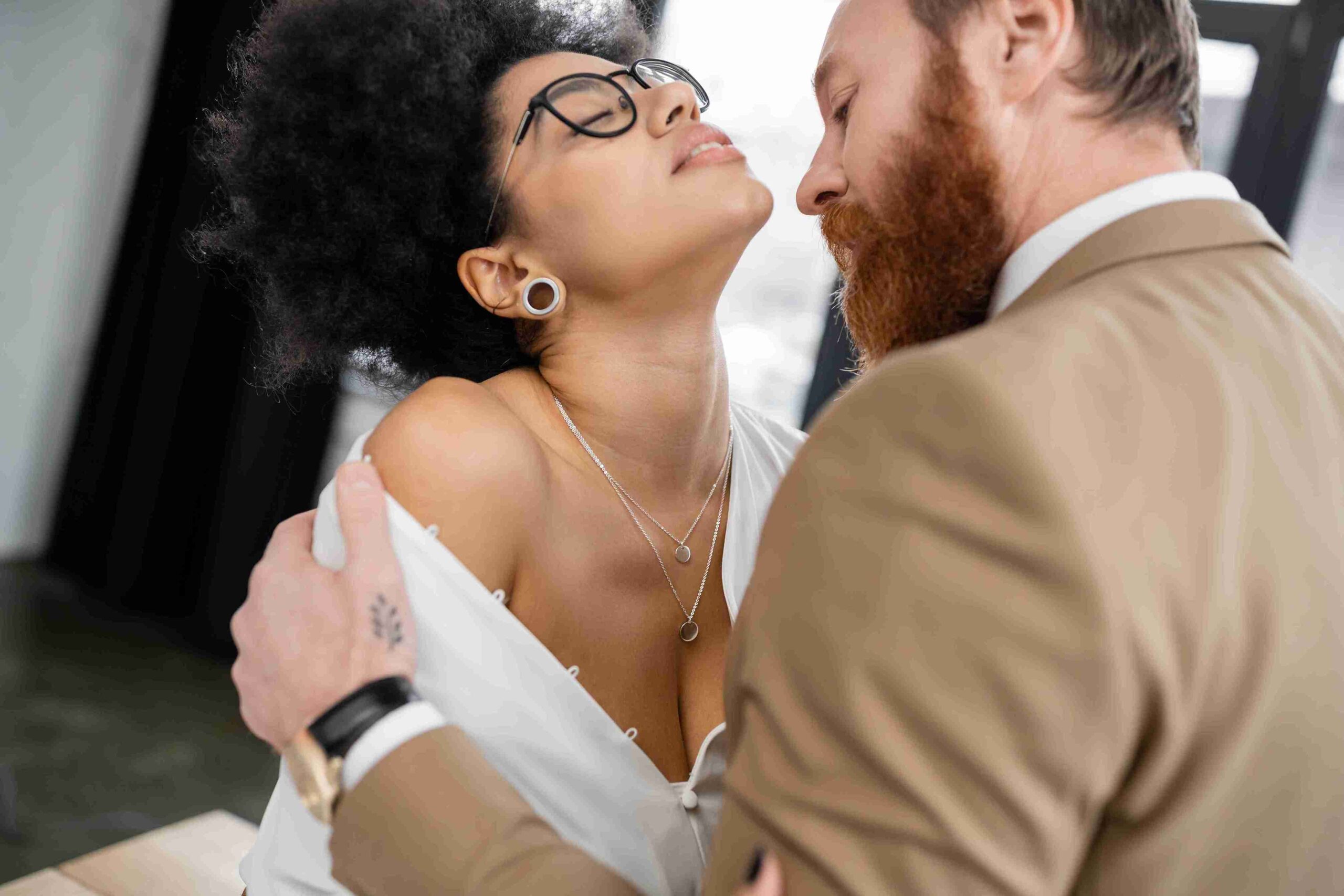 couple embracing each other