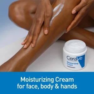 CeraVe Moisturizing Cream being used by a woman model