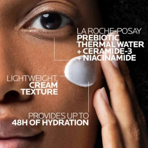 La Roche-Posay Toleriane Double Repair Ingredients on a women using the product on her face