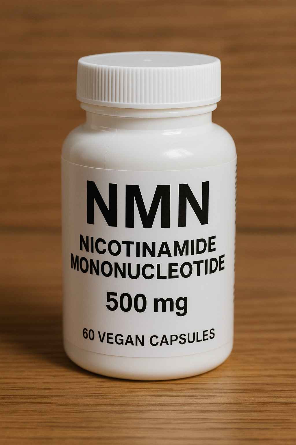 bottle of nicotinamide mononucleotide (NMN) supplement